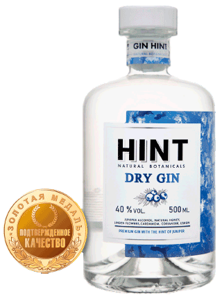 Выбор редакции. Джин HINT DRY от компании АО «Башспирт»